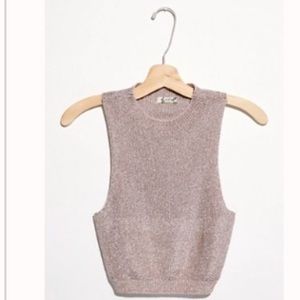 Free People kimmi shine crop